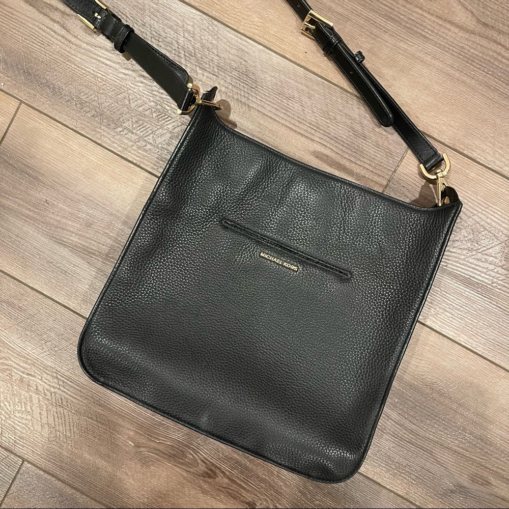 Michael Kors black crossbody satchel